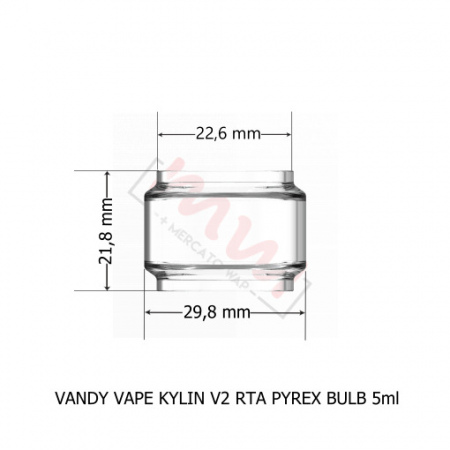 SZKIEŁKO VANDY VAPE KYLIN V2 RTA TULEJKA/PYREX BULB 5ML